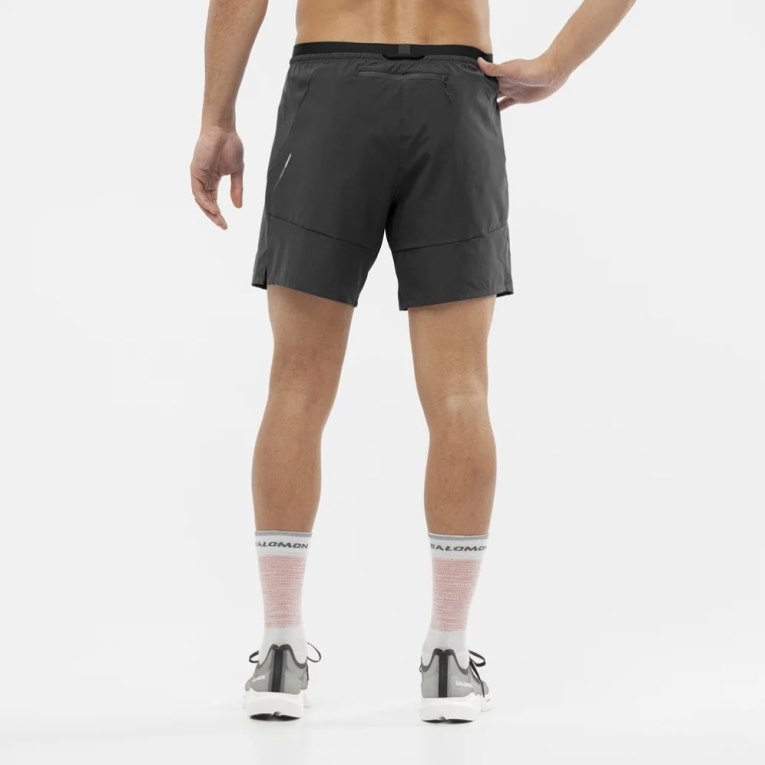 Black Salomon Cross 7'' No Liner Men's Shorts | IE MJ2789